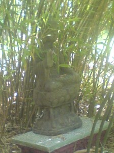 Antjes Meditationsplatz unter de Bambus